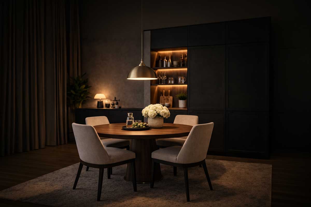 Jak vybrat správný lustr nad jídelní stůl