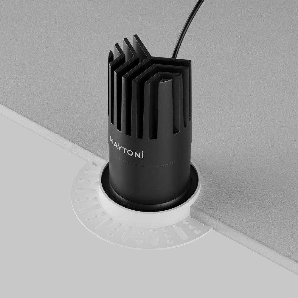 Maytoni downlight Dip LED 50° zápustné kruhové svítidlo černé