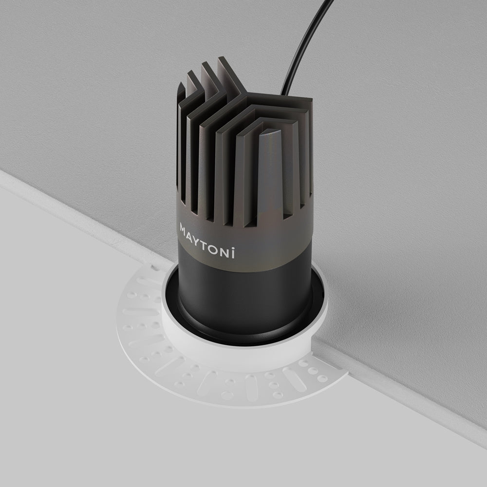Maytoni downlight Dip LED 50° zápustné kruhové svítidlo černé