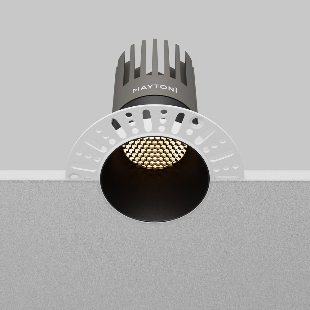 Maytoni downlight Dip LED 50° zápustné kruhové svítidlo černé