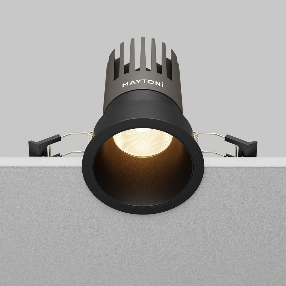 Maytoni downlight Dip LED 50° zápustné kruhové svítidlo černé