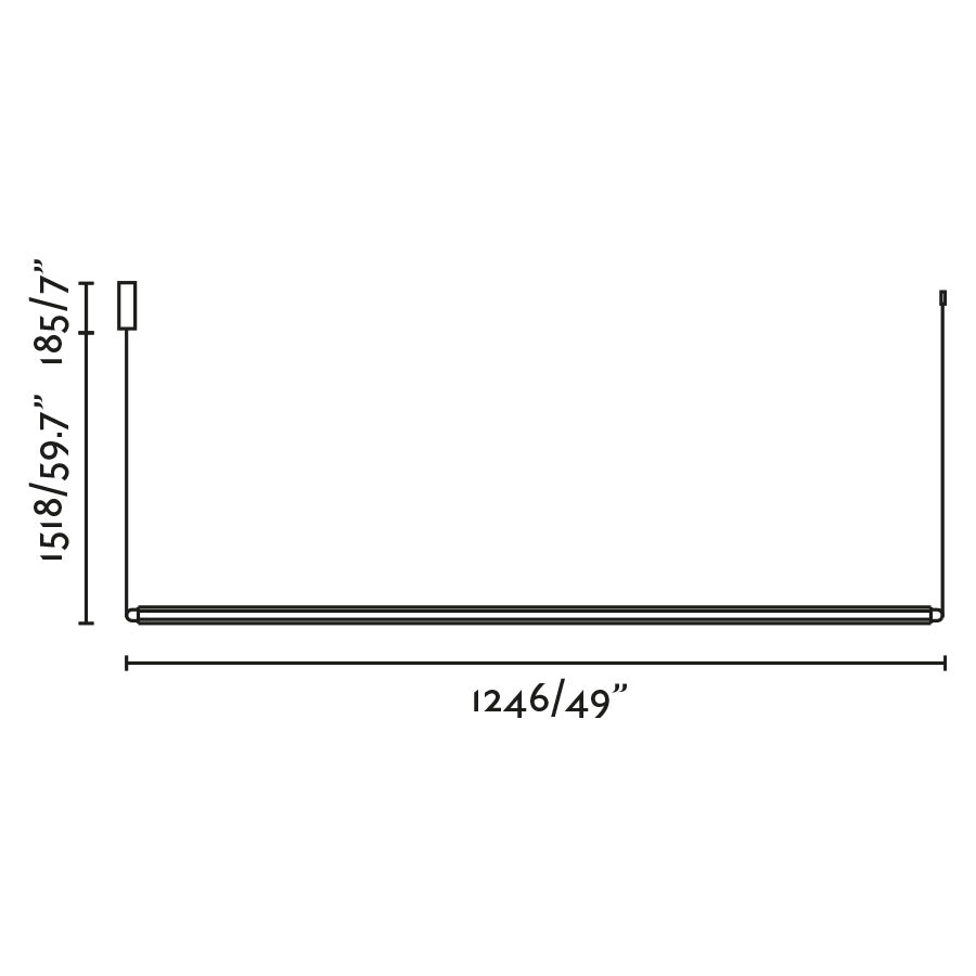 Фаро Лумина ЛЕД 1Л хоризонтална висећа лампа