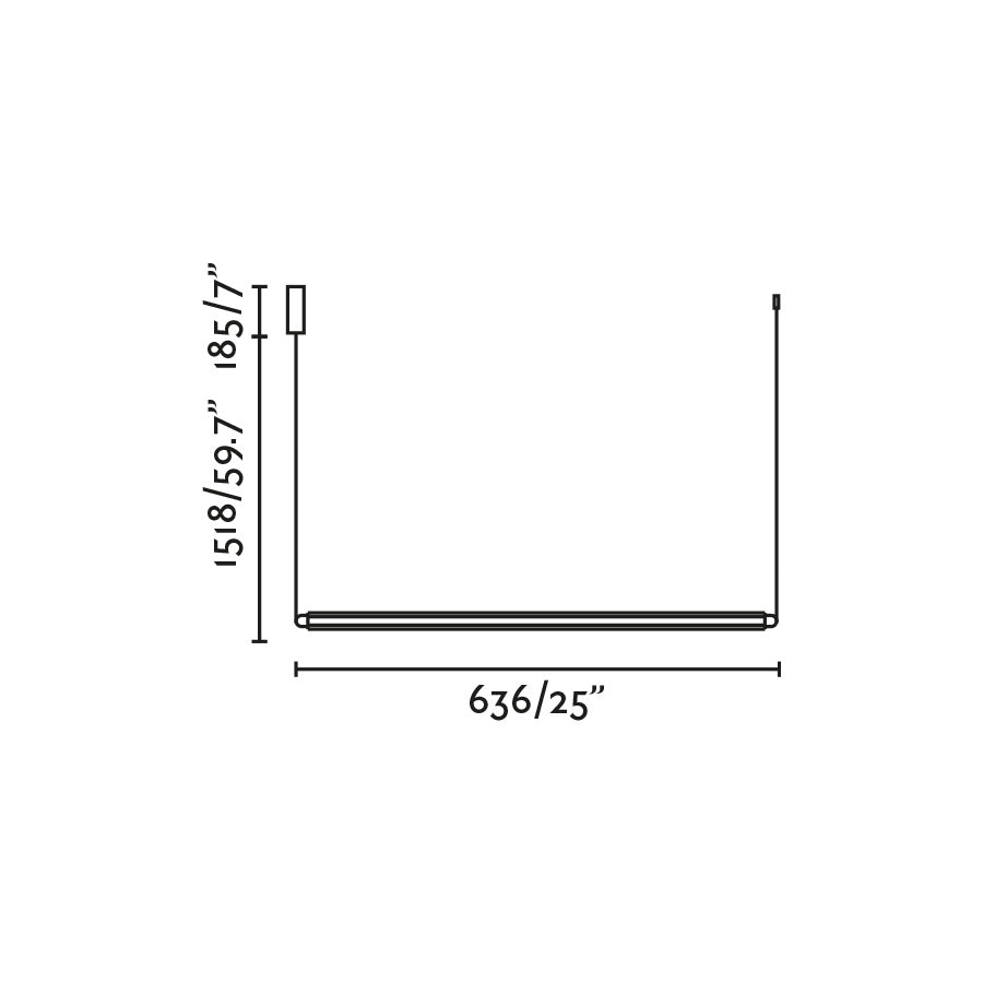 Фаро Лумина ЛЕД 1Л хоризонтална висећа лампа