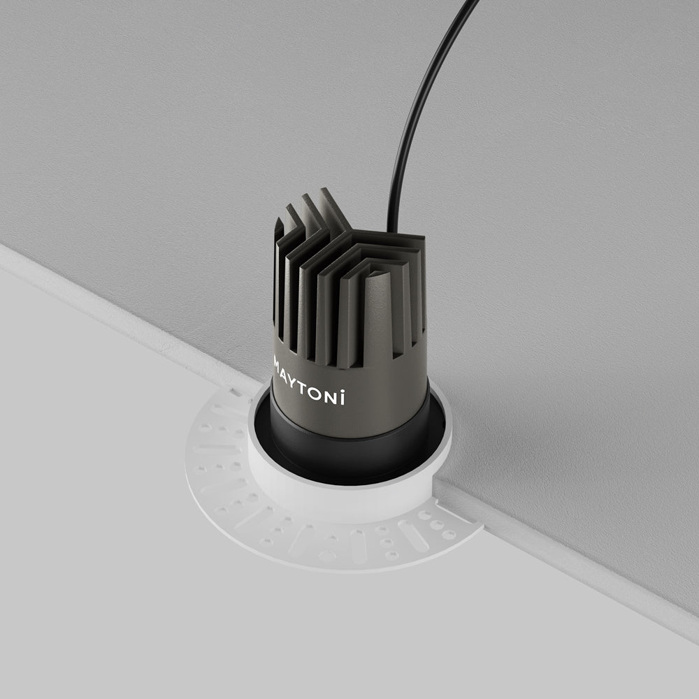 Maytoni downlight Dip LED 50° zápustné kruhové svítidlo černé