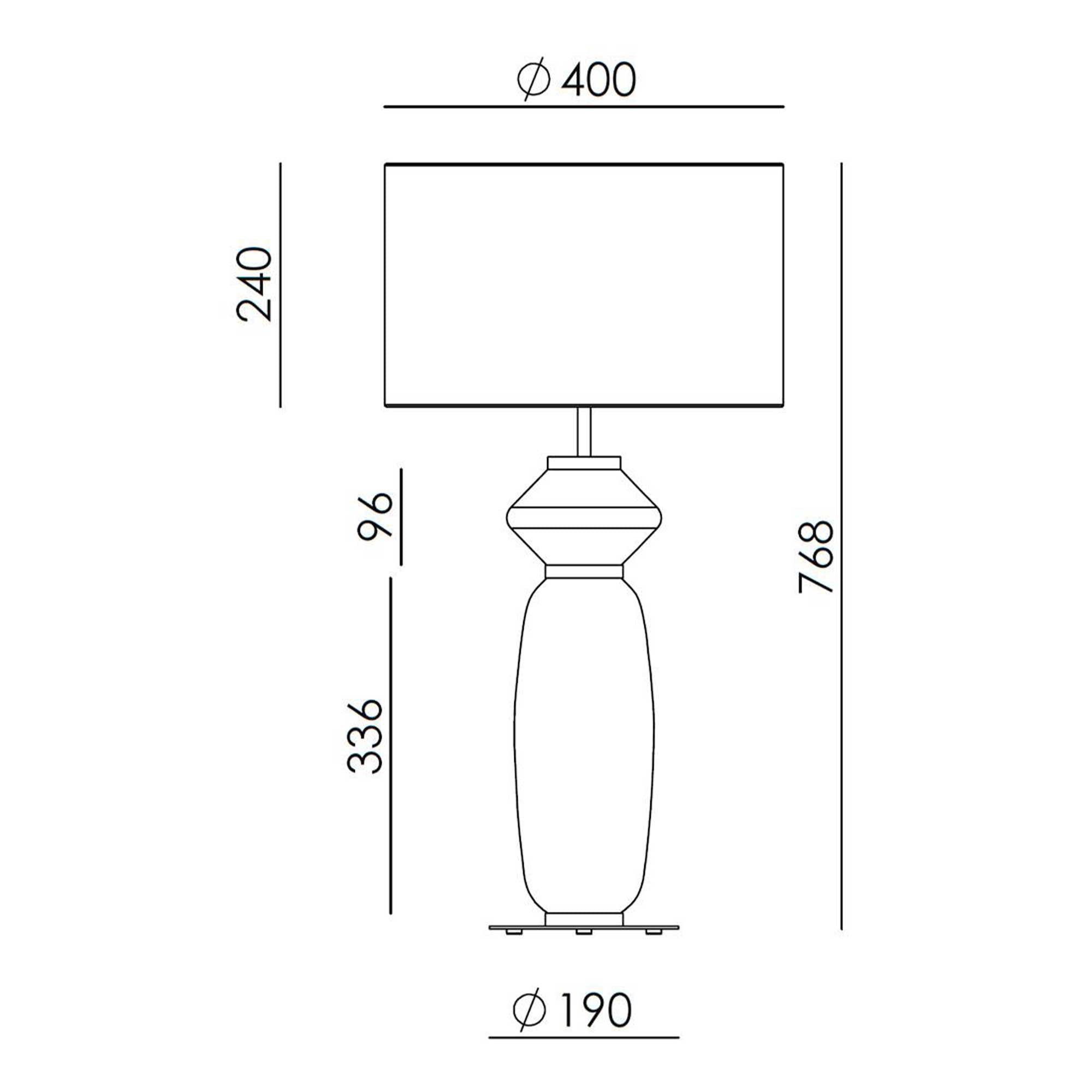 Aromas Papi E27 stolní svítidlo