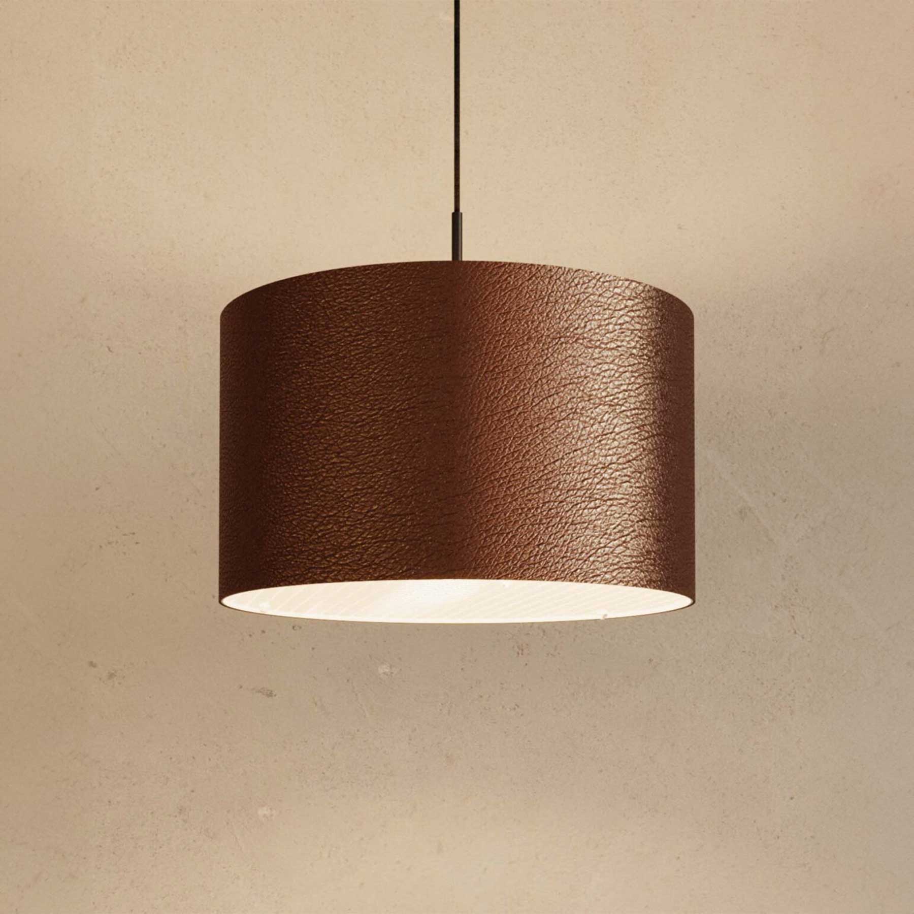 Aromas Rems E27 závěsné kožené svítidlo