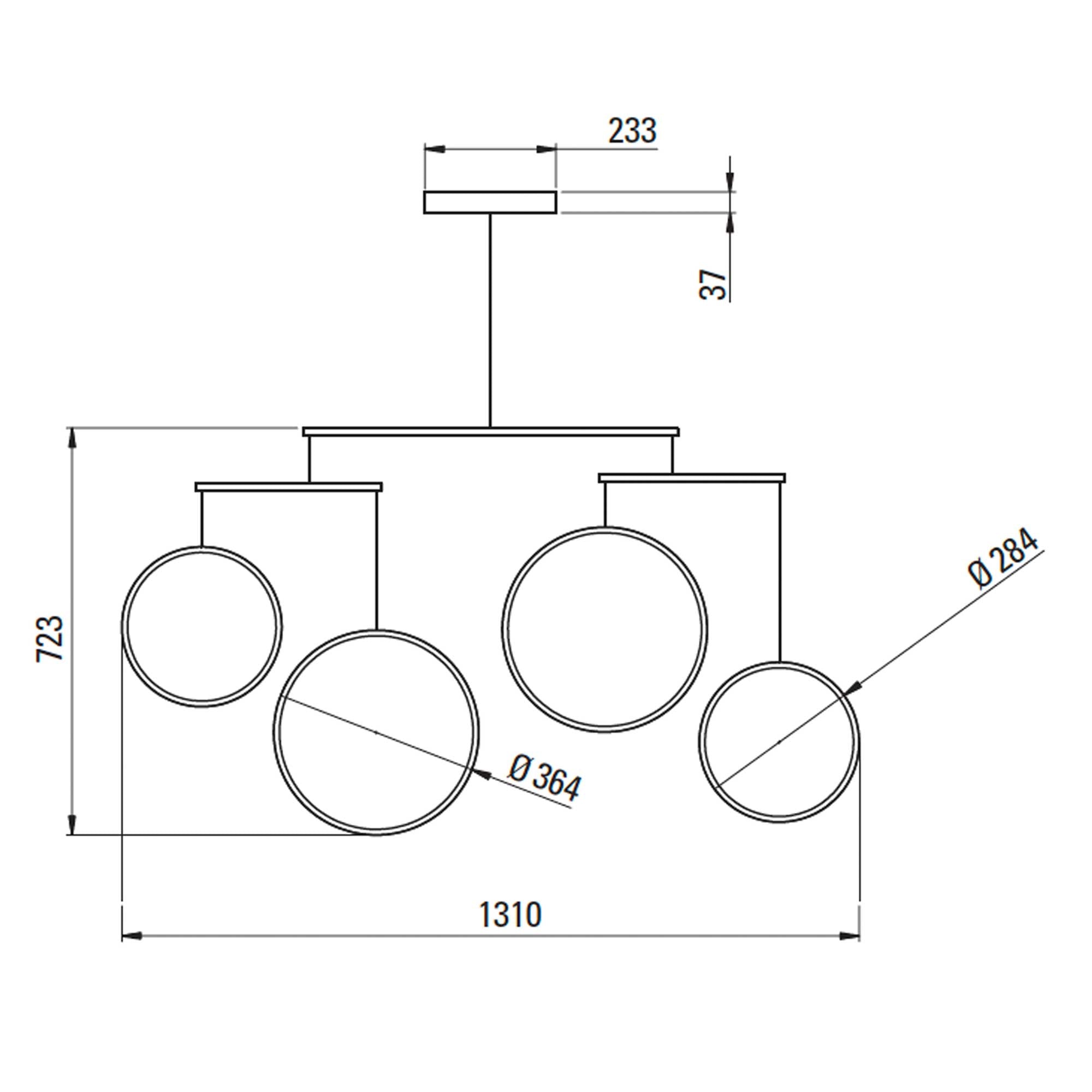 DCW éditions Focus LED závěsné svítidlo