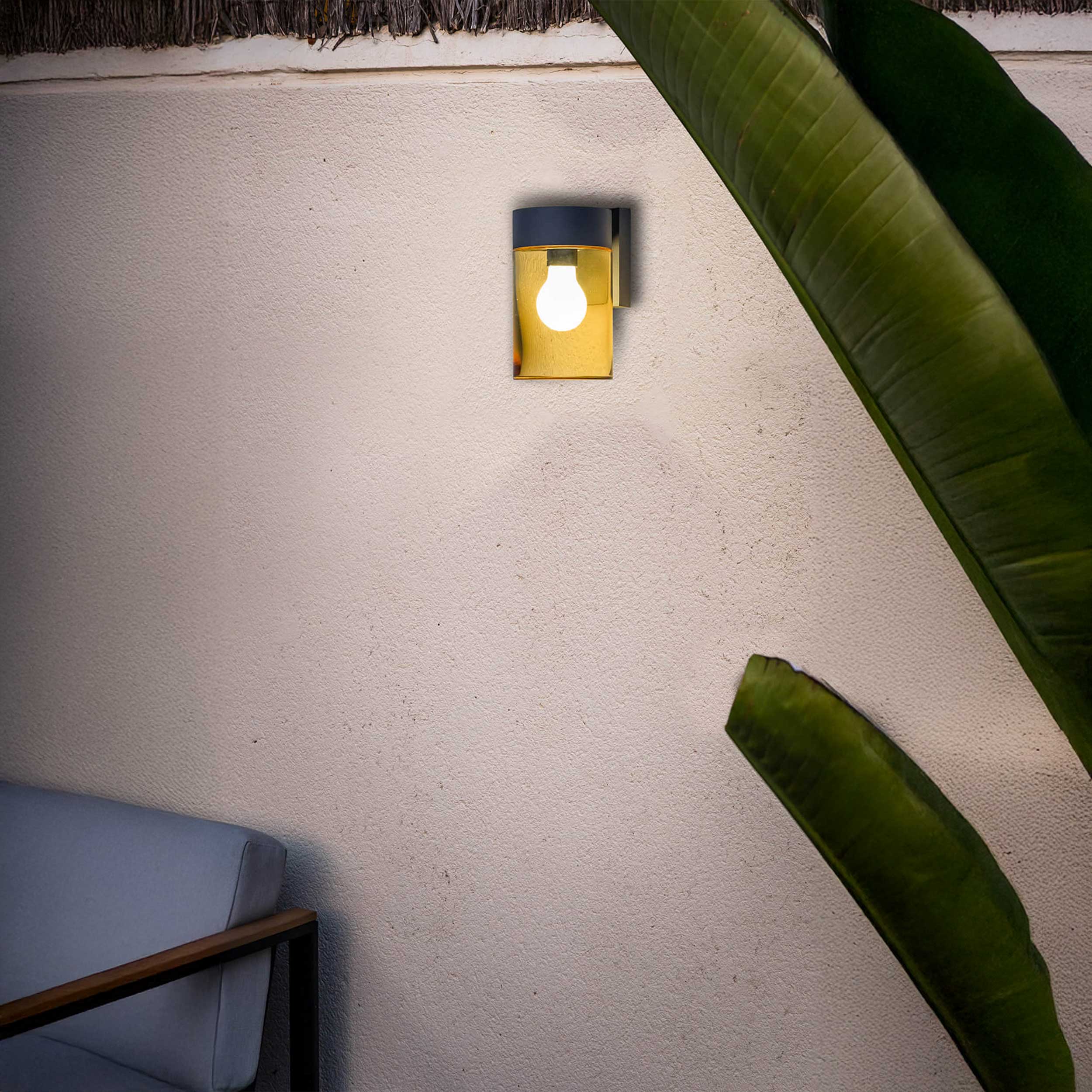 Faro Brume LED glass ceiling light IP44