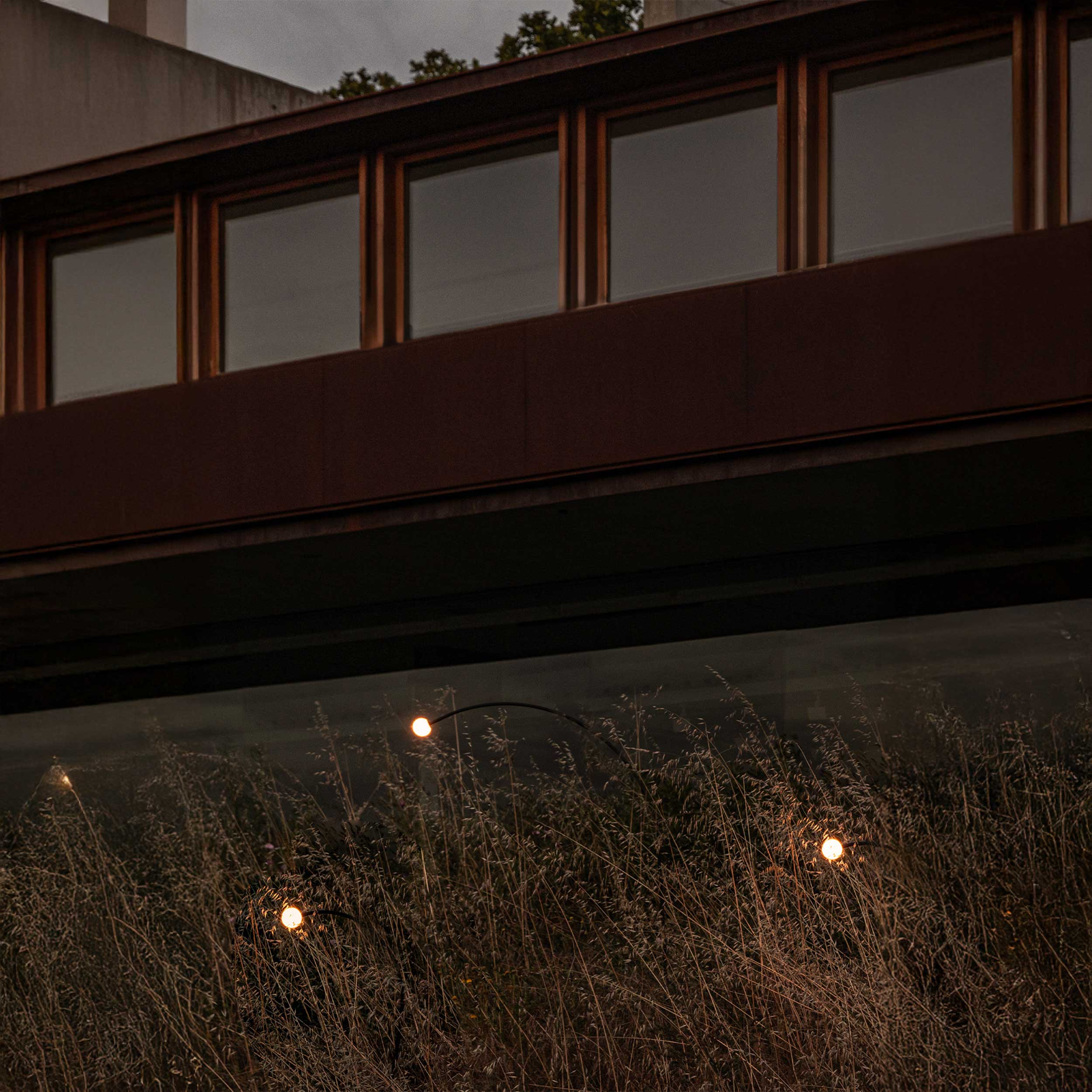 Faro Brume LED glass ceiling light IP44