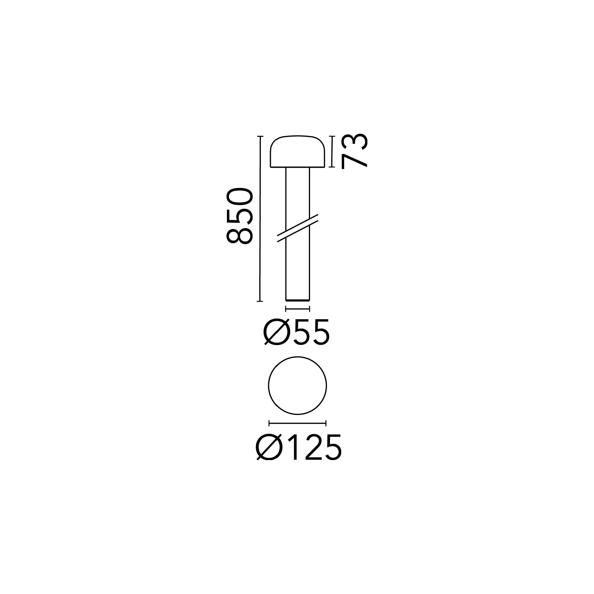 Flos Bellhop LED sloupkové svítidlo 850mm