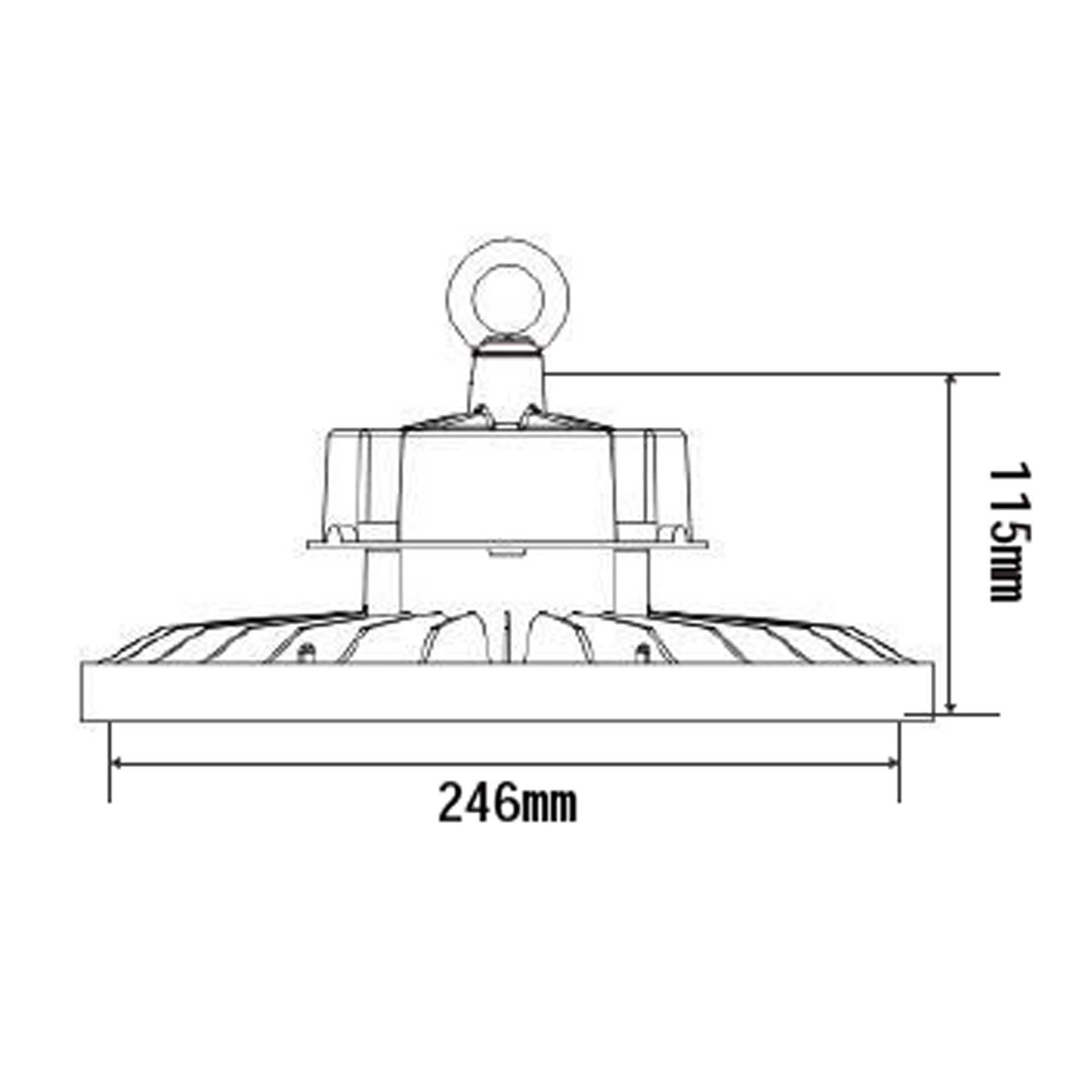 LED UFO průmyslové závěsné svítidlo