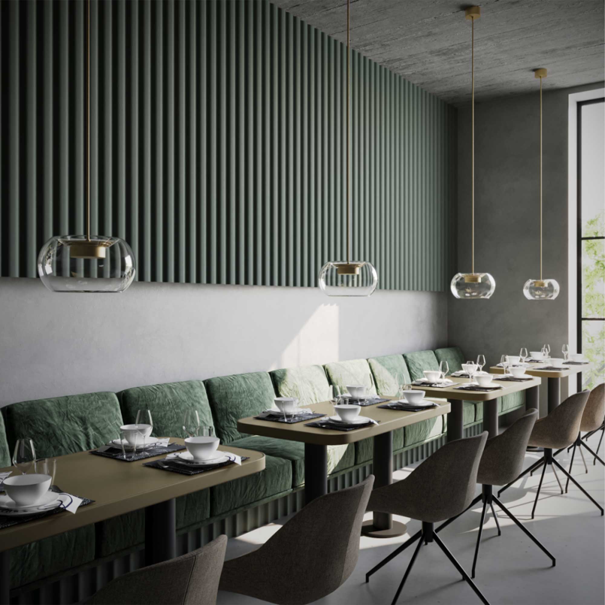 Lucis Nupar Glass LED závěsné svítidlo