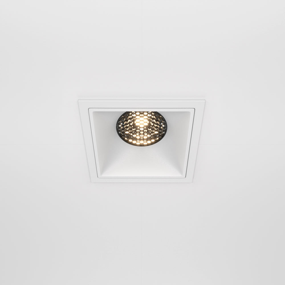 Maytoni downlight Alfa LED 15W 36° zápustné čtvercové svítidlo bílé