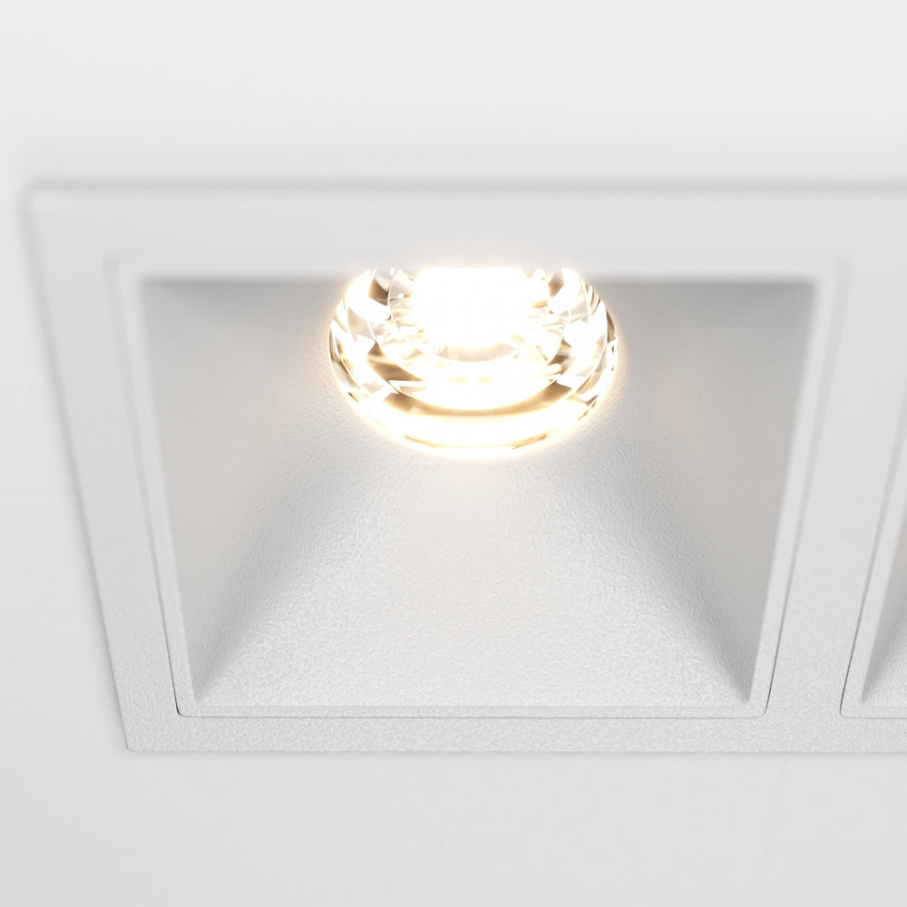 Maytoni downlight Alfa LED 10W 36° zápustné čtvercové svítidlo bílé