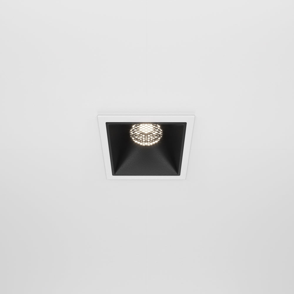 Maytoni downlight Alfa LED 10W 36° zápustné čtvercové svítidlo černé