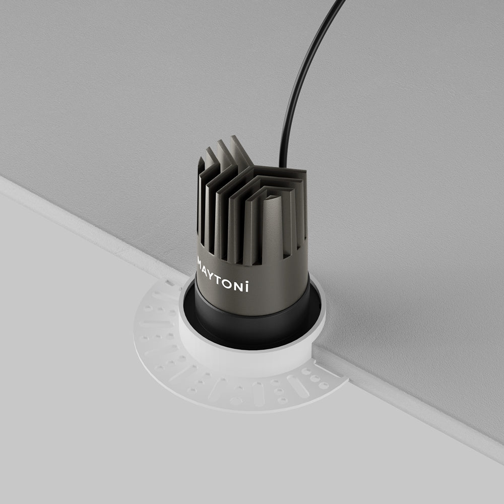 Maytoni downlight Dip LED 50° zápustné kruhové svítidlo černé