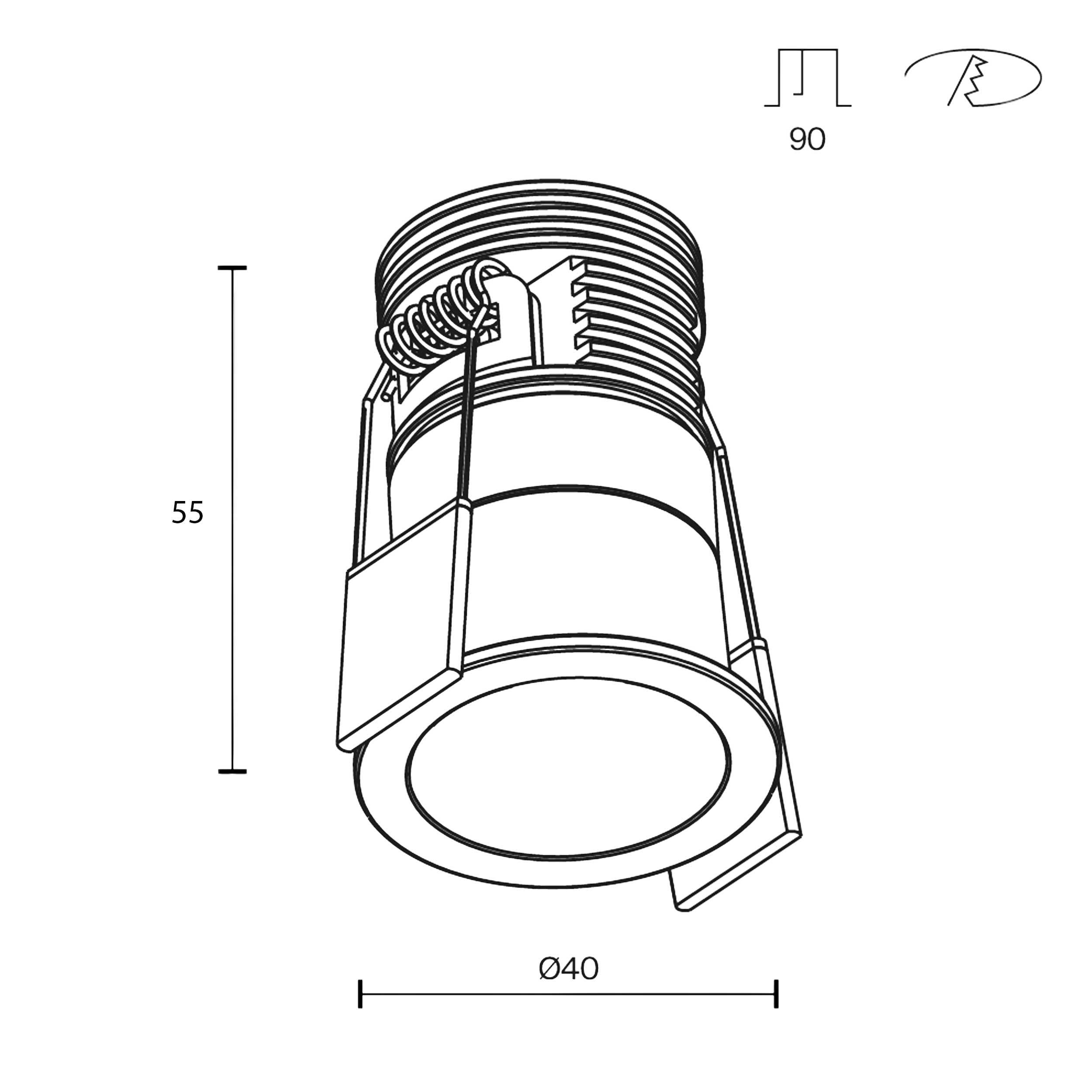 Maytoni downlight Minor LED 24° zápustné kruhové svítidlo
