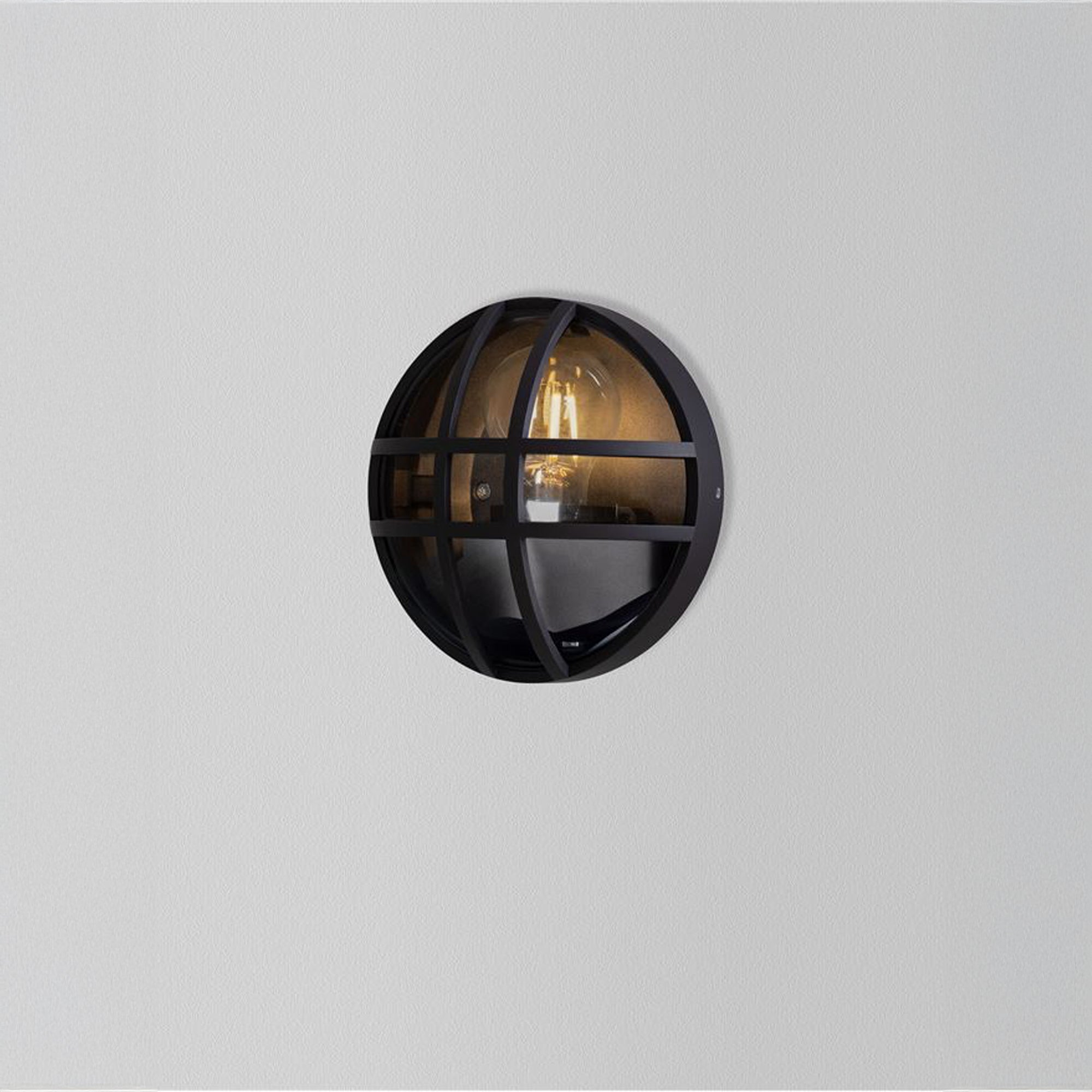 Nova Luce Amel E27 nástěnné kulaté svítidlo IP65