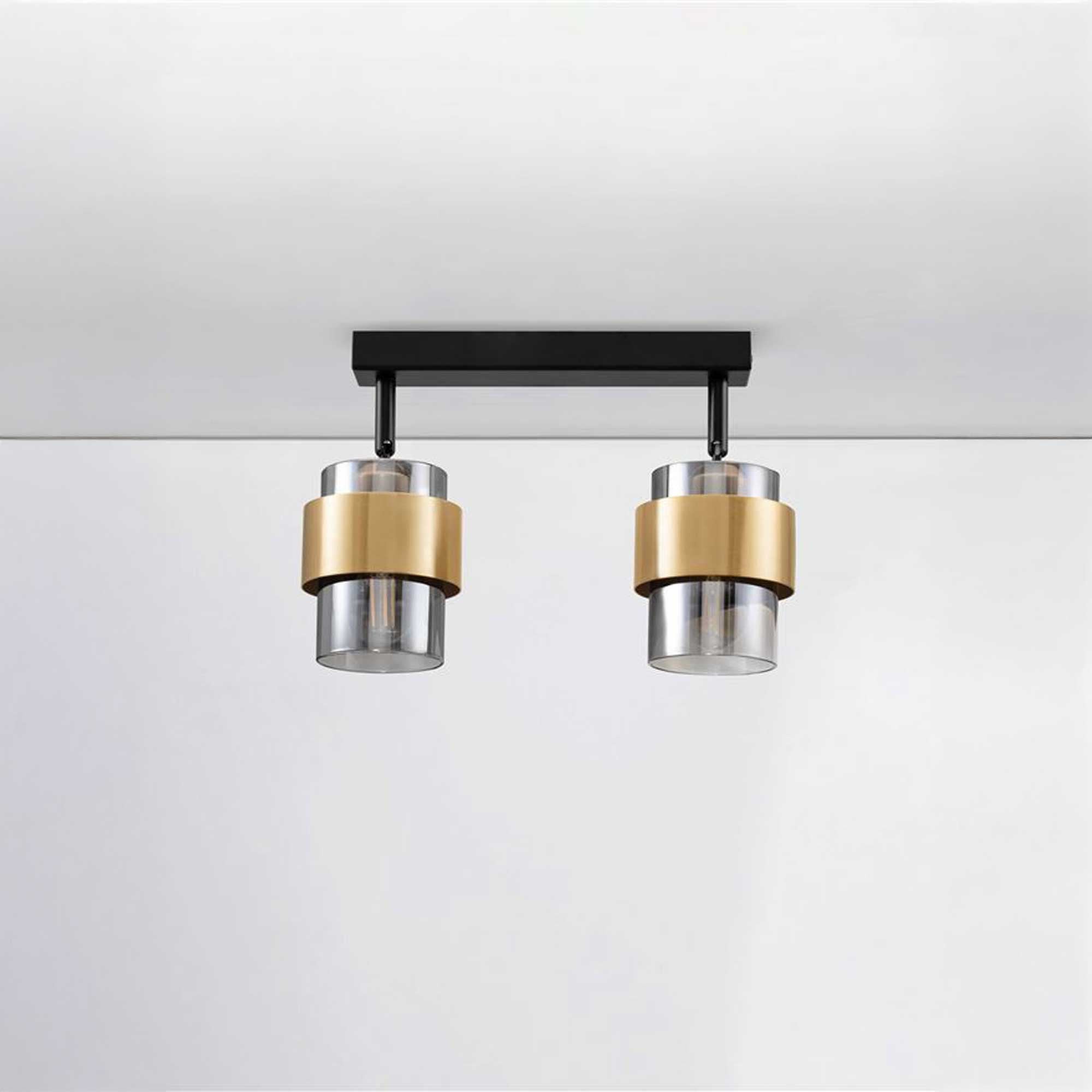 Nova Luce Sianna E27 стаклена плафонска лампа