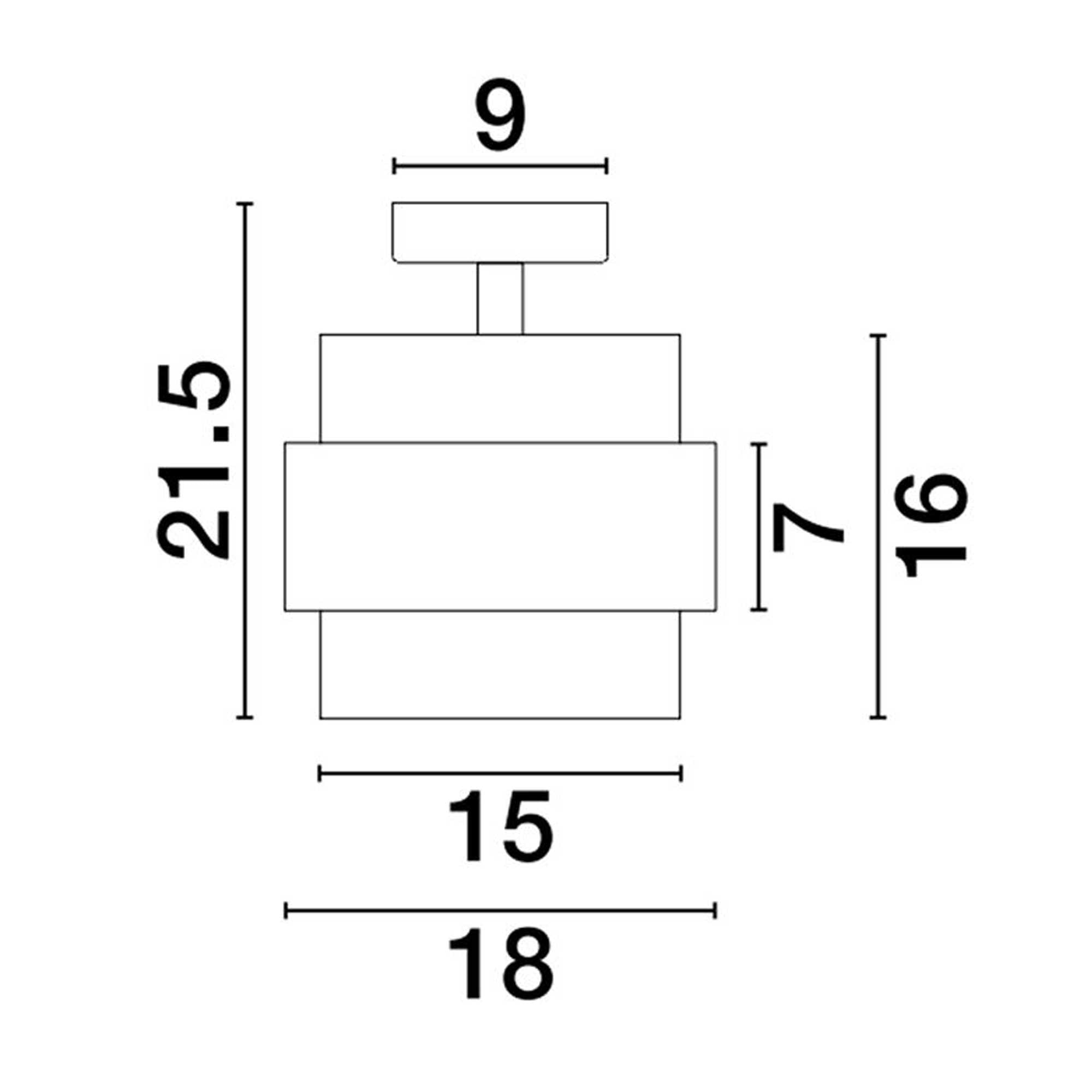 Nova Luce Sianna E27 стаклена плафонска лампа