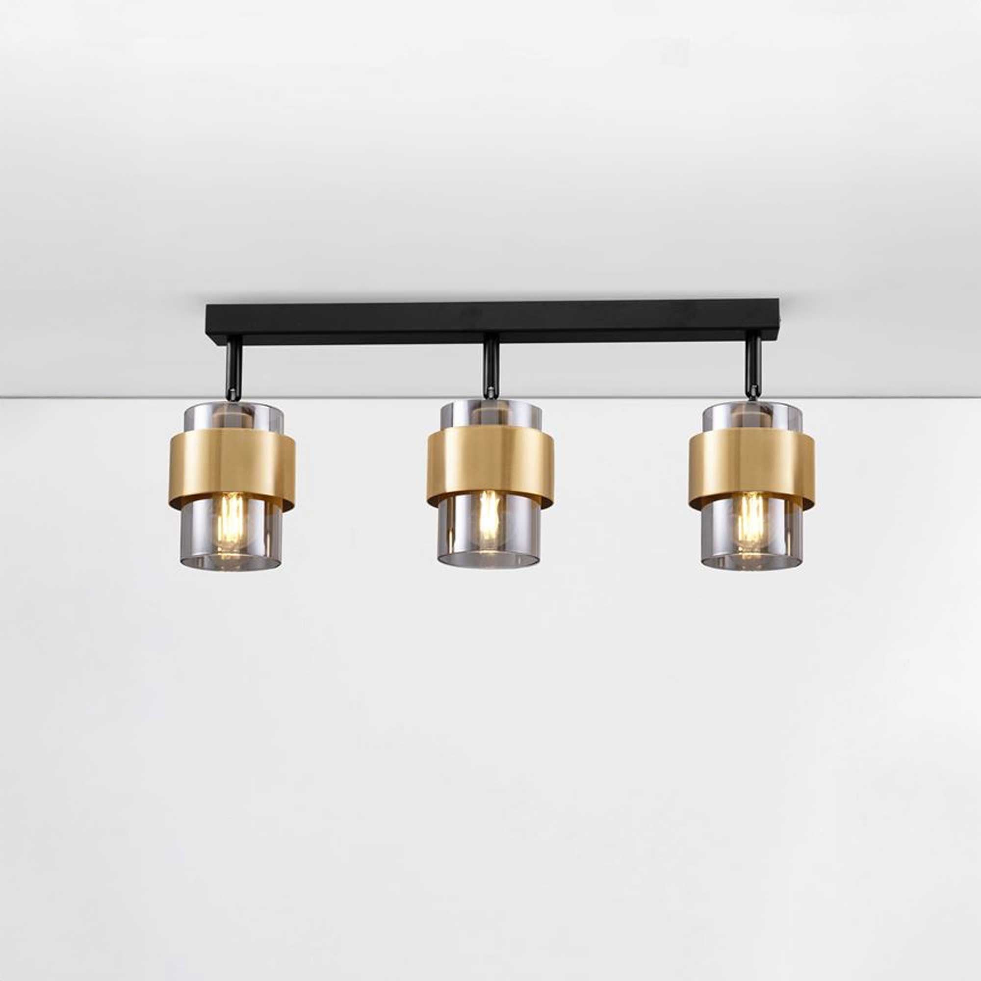 Nova Luce Sianna E27 стаклена плафонска лампа