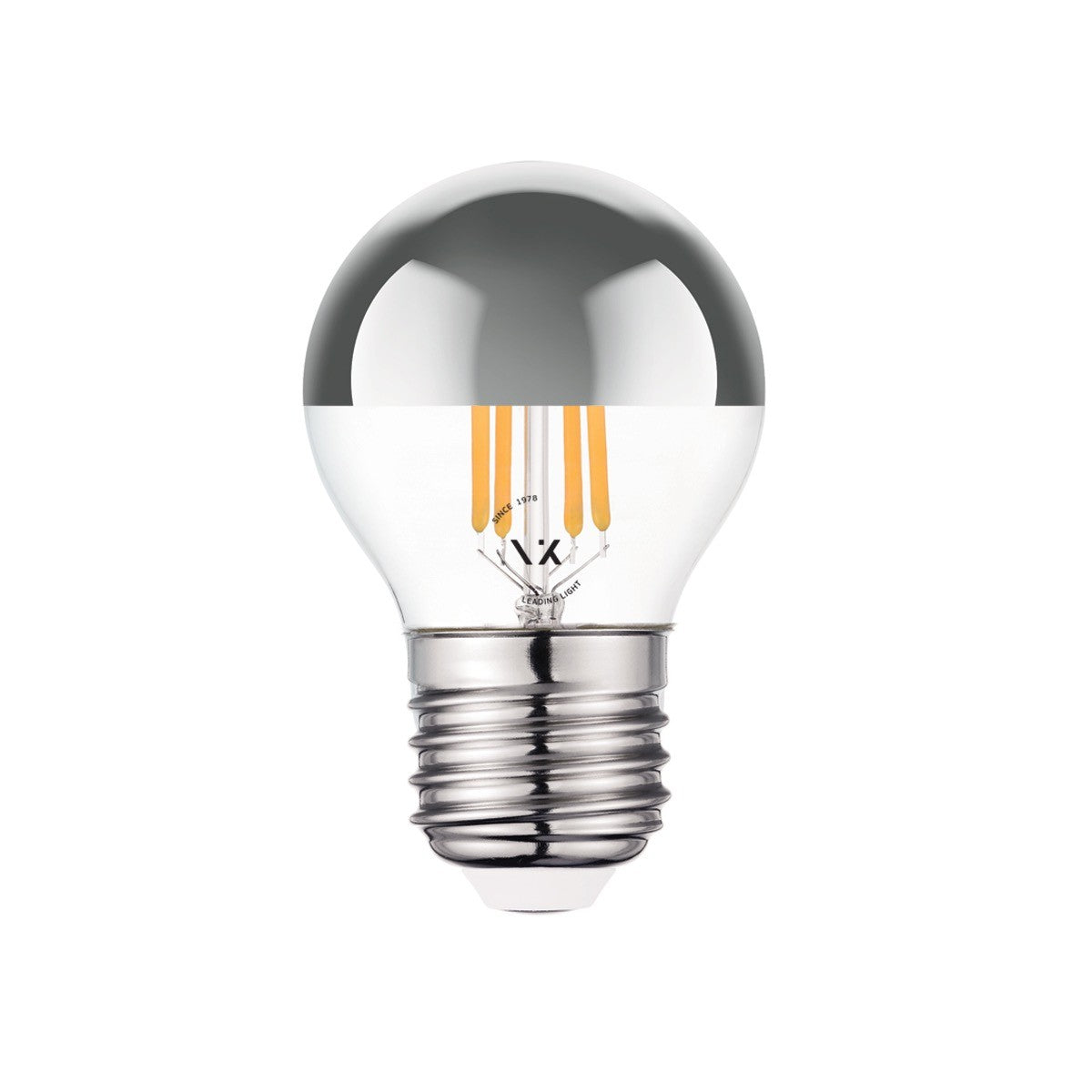 LED žárovka VK Light Mini Globe Filament Silver E27 2700K 4,5W Stmívatelná