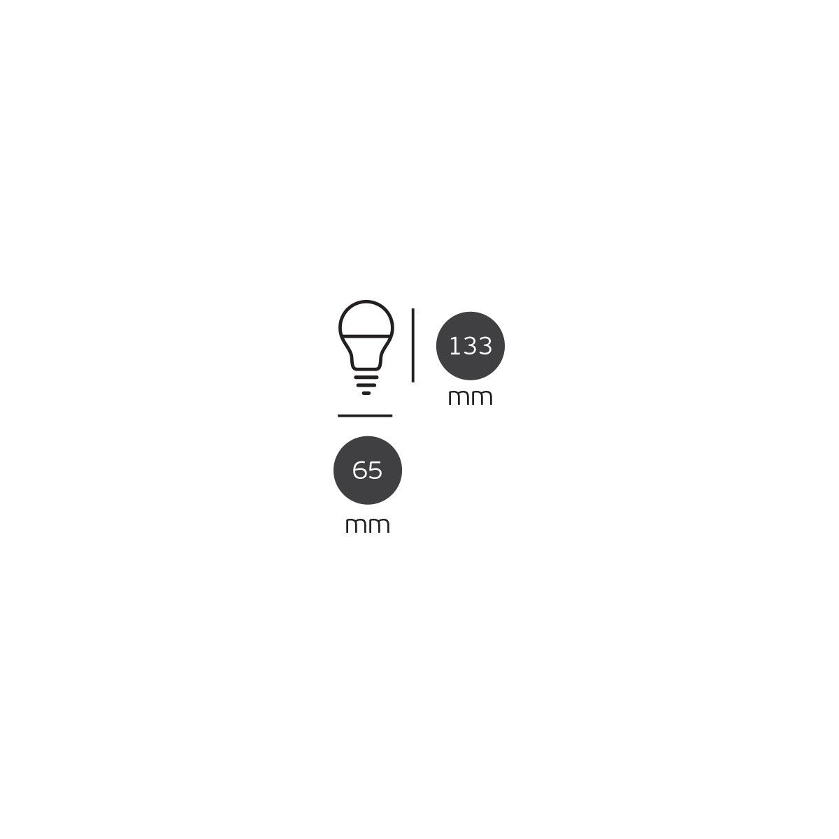 LED žárovka VK Light Classic Plastic E27 ø70 20W
