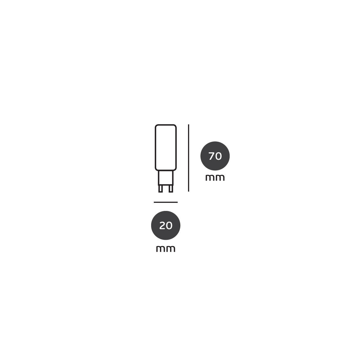 LED žárovka VK Light G9 240V 8W