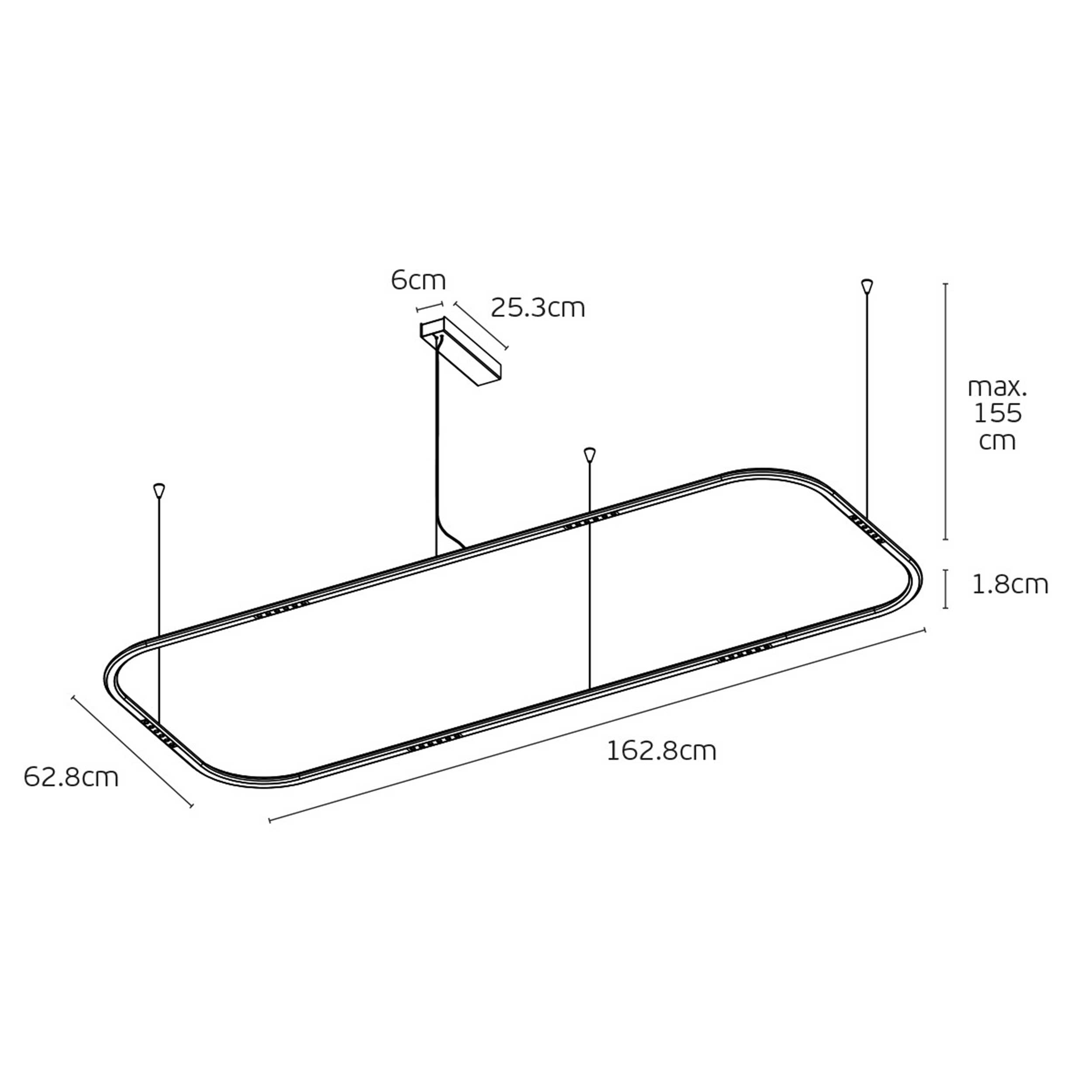 VK Light Core LED závěsné svítidlo