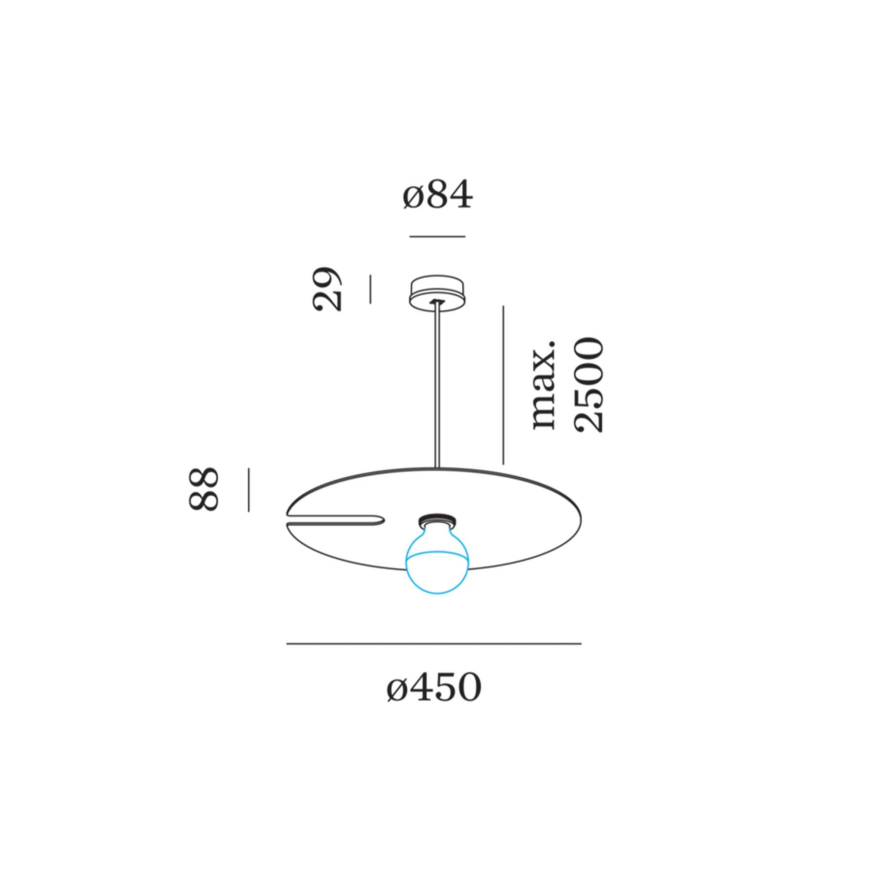 Wever and Ducré MIRRO závěsné svítidlo