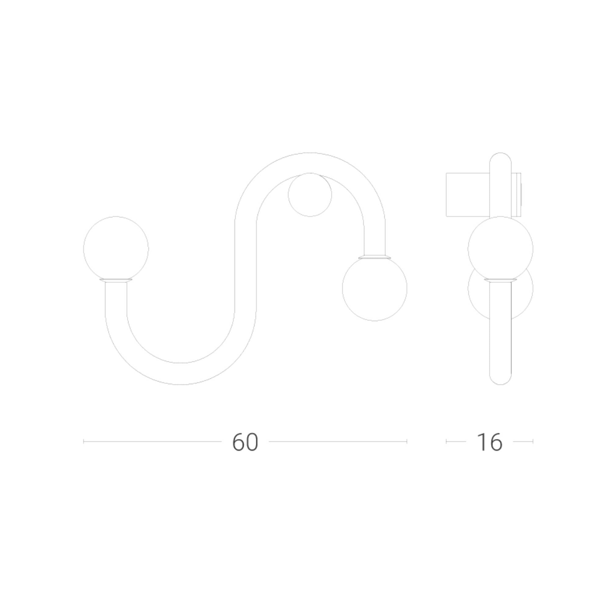 Zava Linfa G9 nástěnná svítidlo