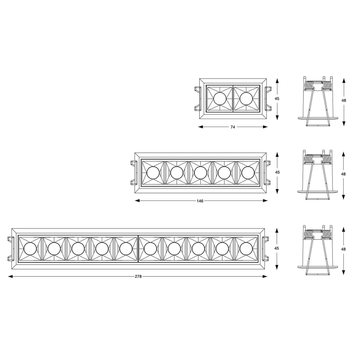 Ideal lux LIKA TRIM LED zápustné svítidlo