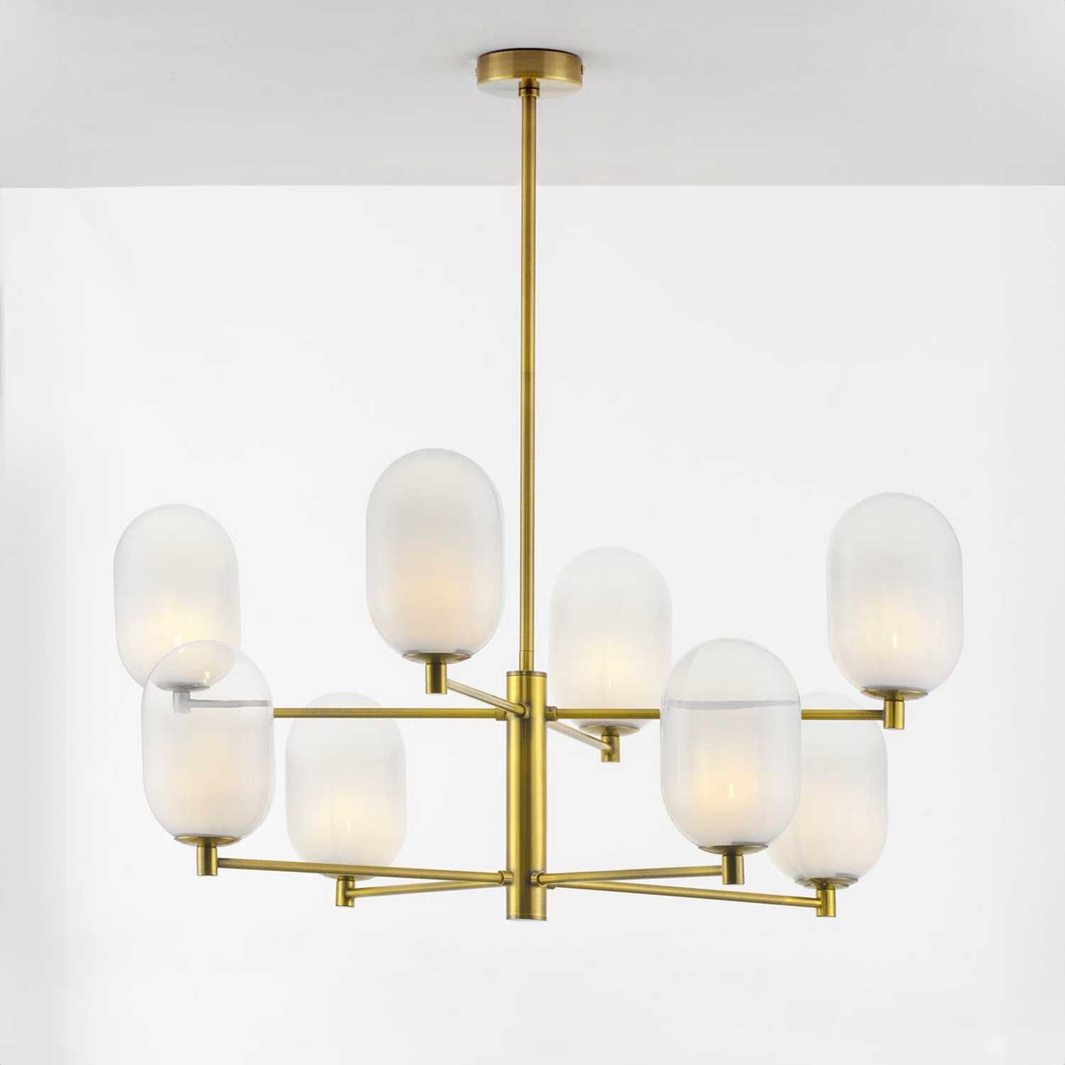 Nova Luce Balor G9 skleněný závěsný lustr