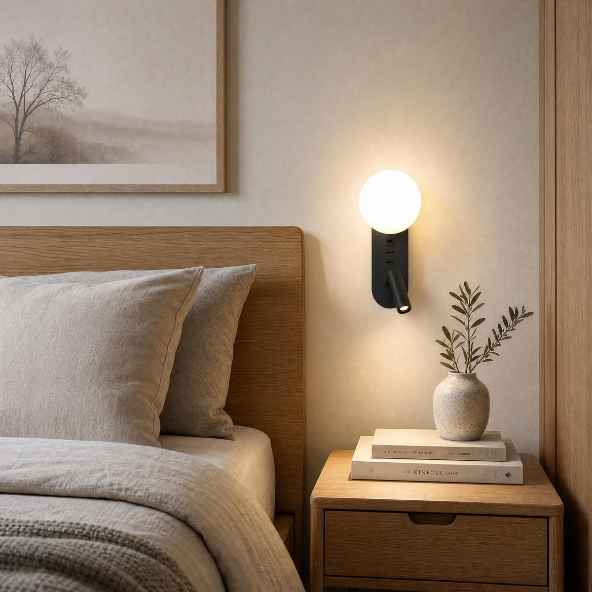 Reading Ambient LED зидна лампа са USB-ом