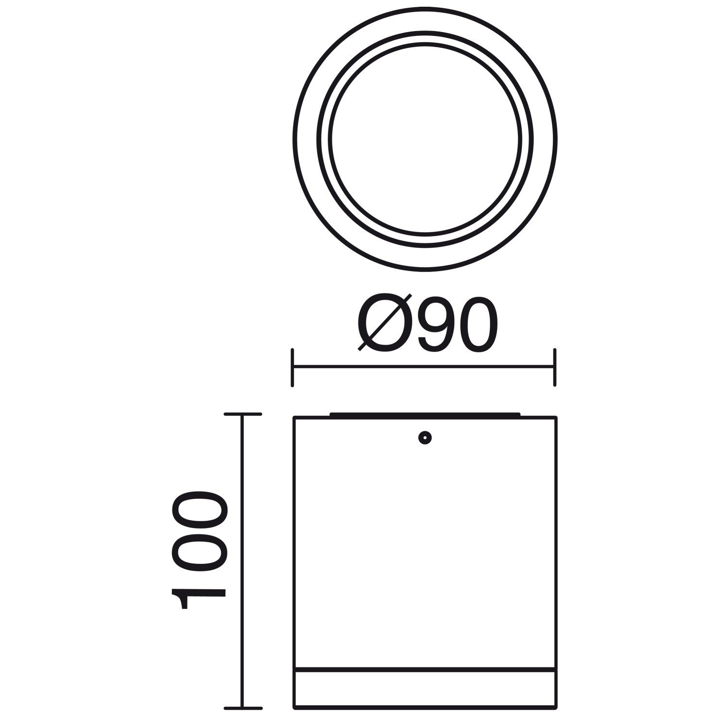 Indeluz Buis LED stropní svítidlo bílé