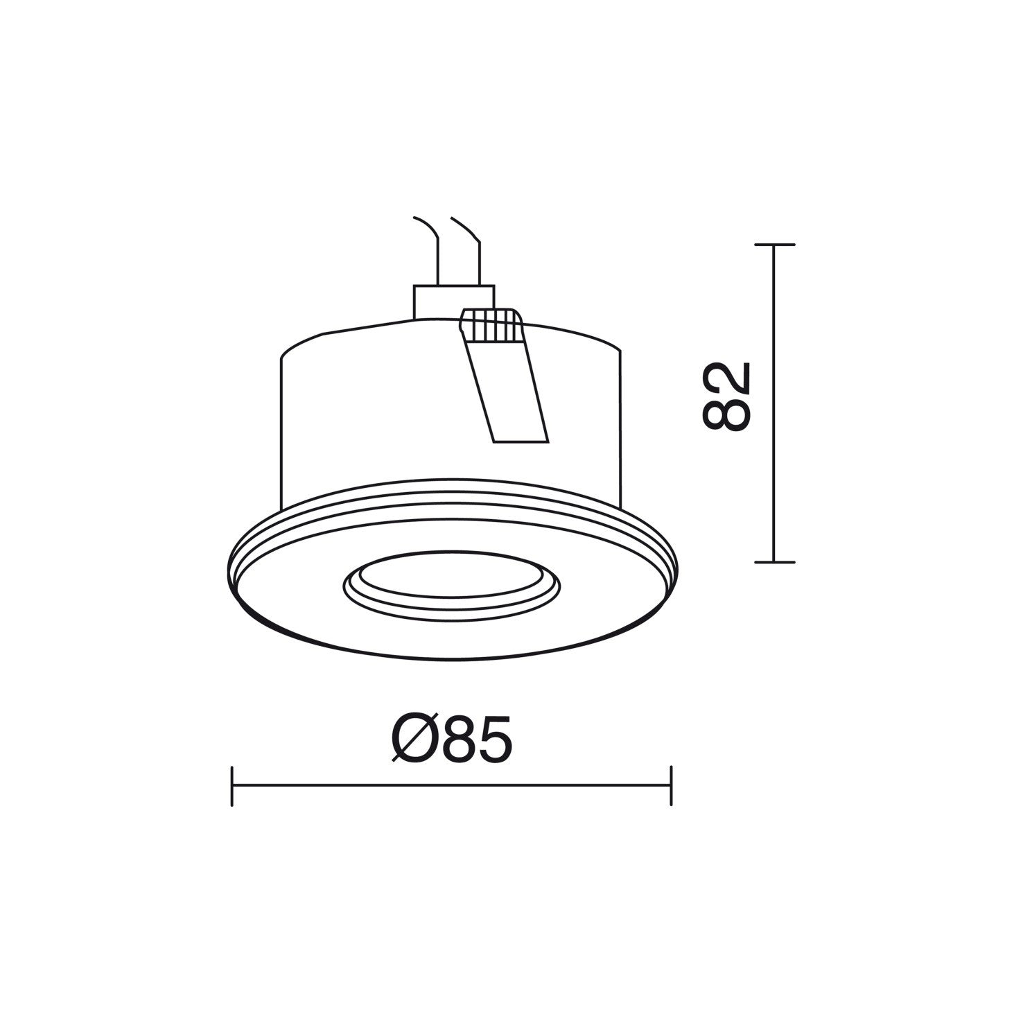 Indeluz Carpo retrofit GU10 zápustné svítidlo