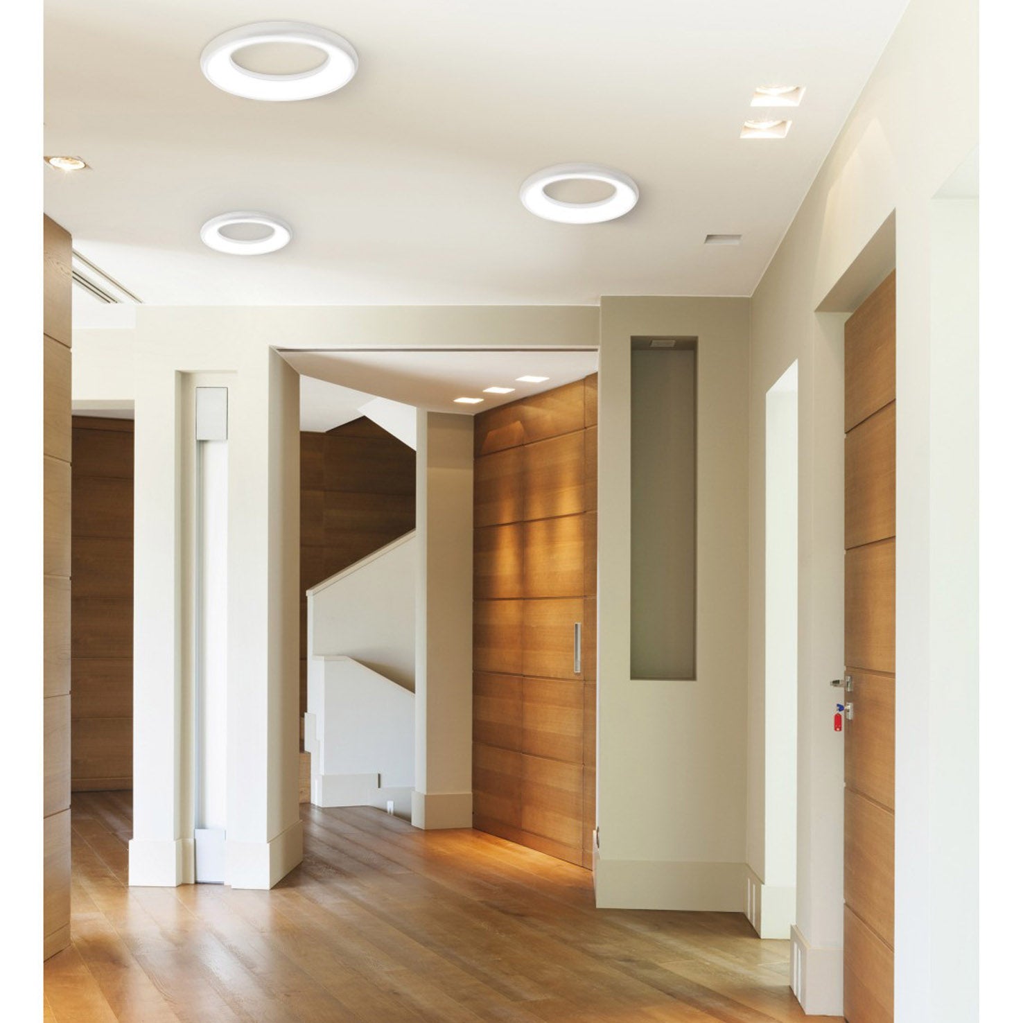 Exo Fred LED kruhové stropní svítidlo černé