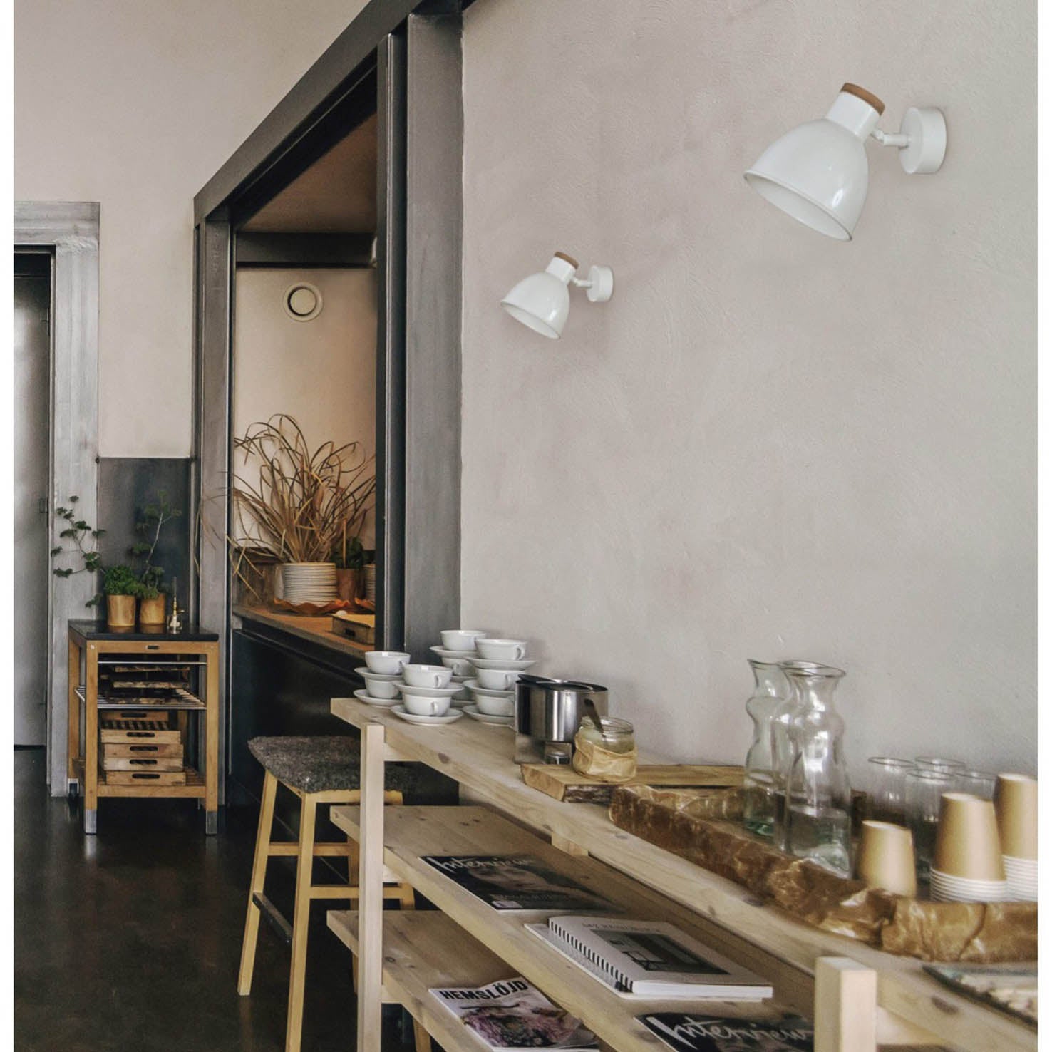 Exo Valan W E27 nástěnné svítidlo bílé