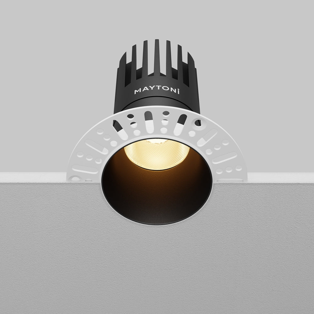 Maytoni downlight Dip LED 50° zápustné kruhové svítidlo černé