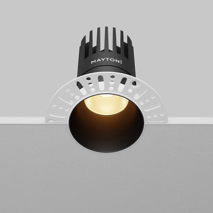 Maytoni downlight Dip LED 50° zápustné kruhové svítidlo černé