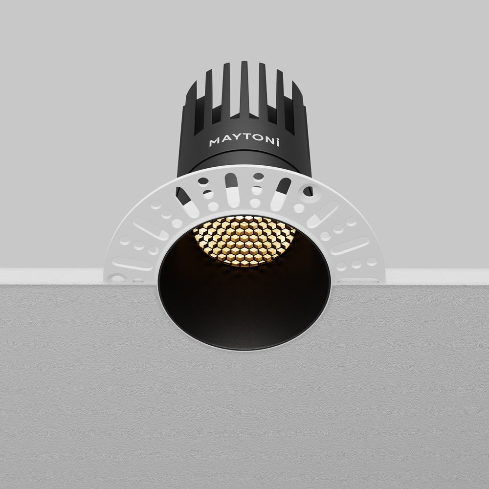 Maytoni downlight Dip LED 50° zápustné kruhové svítidlo černé