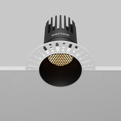 Maytoni downlight Dip LED 50° zápustné kruhové svítidlo černé