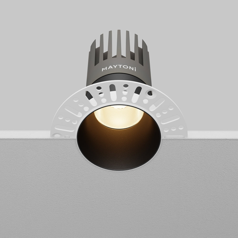 Maytoni downlight Dip LED 50° zápustné kruhové svítidlo černé