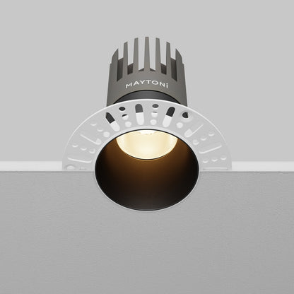 Maytoni downlight Dip LED 50° zápustné kruhové svítidlo černé