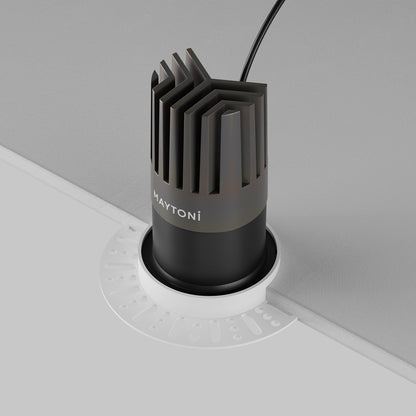 Maytoni downlight Dip LED 50° zápustné kruhové svítidlo černé
