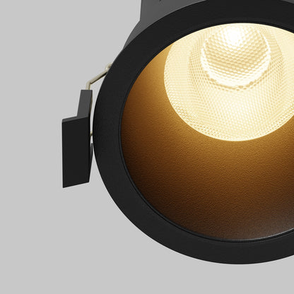 Maytoni downlight Dip LED 50° zápustné kruhové svítidlo černé