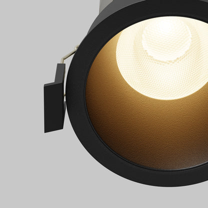 Maytoni downlight Dip LED 50° zápustné kruhové svítidlo černé