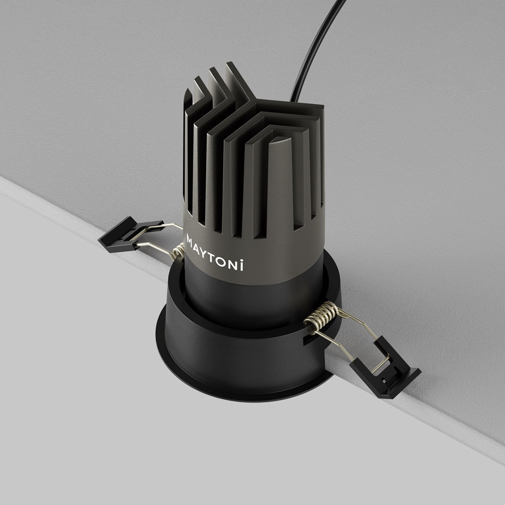 Maytoni downlight Dip LED 50° zápustné kruhové svítidlo černé