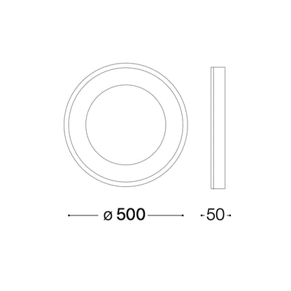 Ideal lux Planet LED přisazené kruhové svítidlo