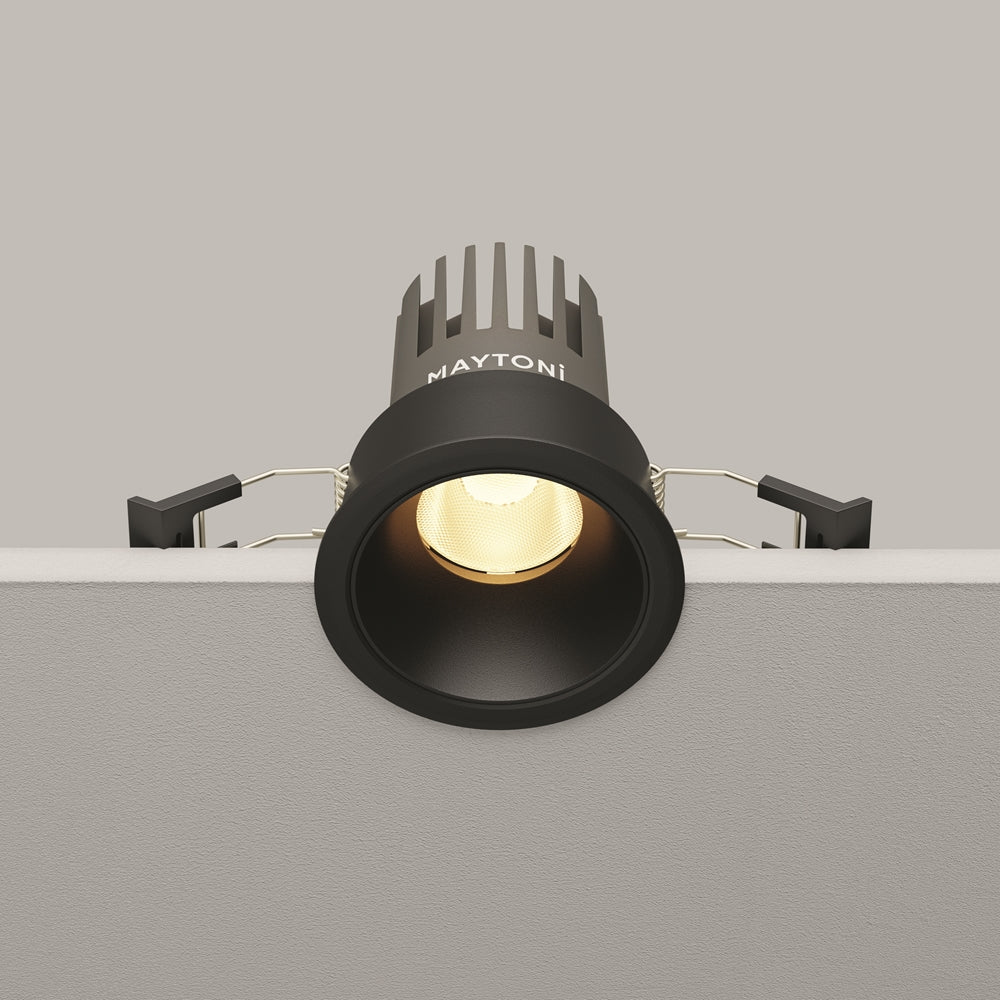 Maytoni downlight Dip LED 50° zápustné kruhové svítidlo černé